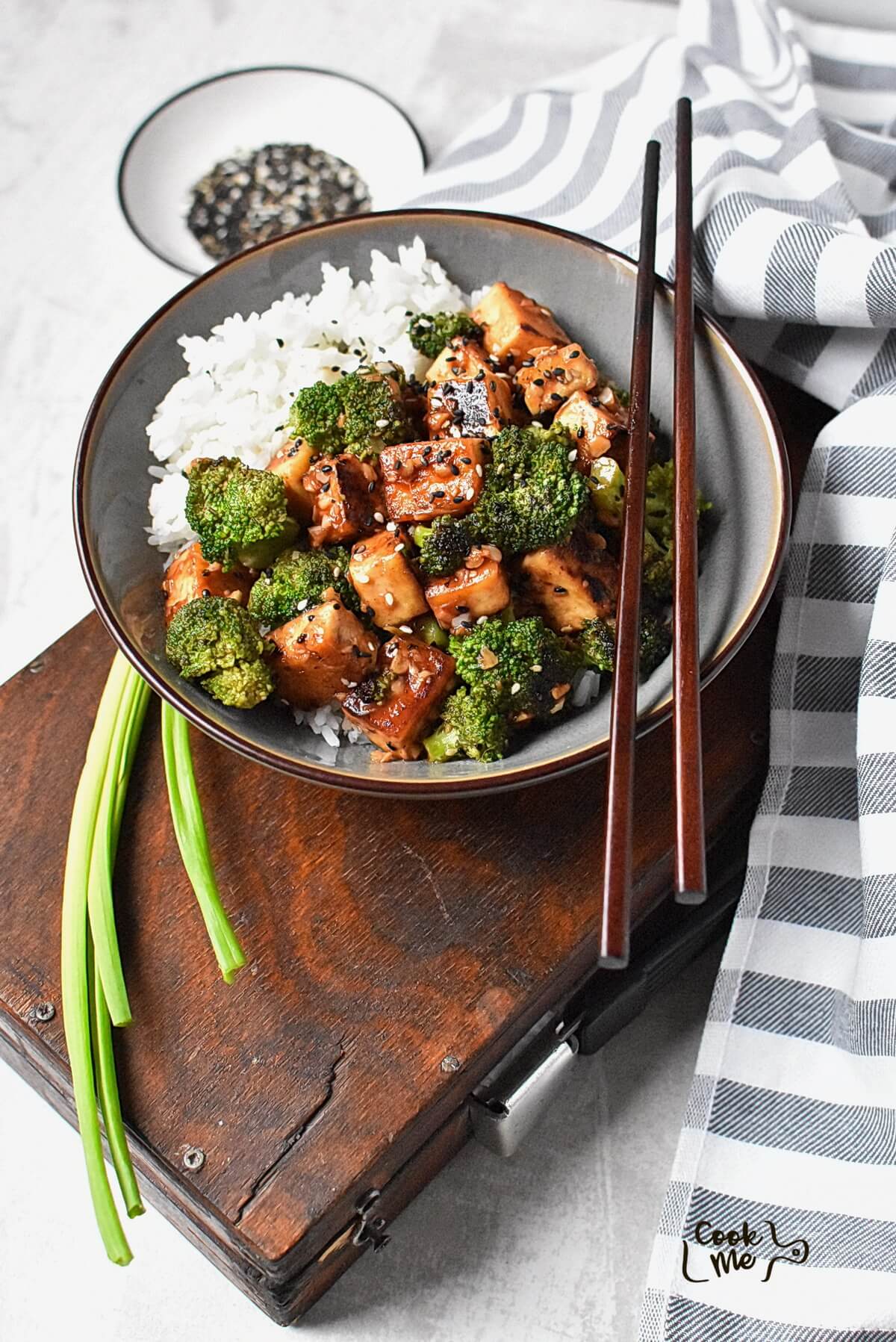Stir-Fried Tofu and Broccoli with Ginger-Soy Glaze