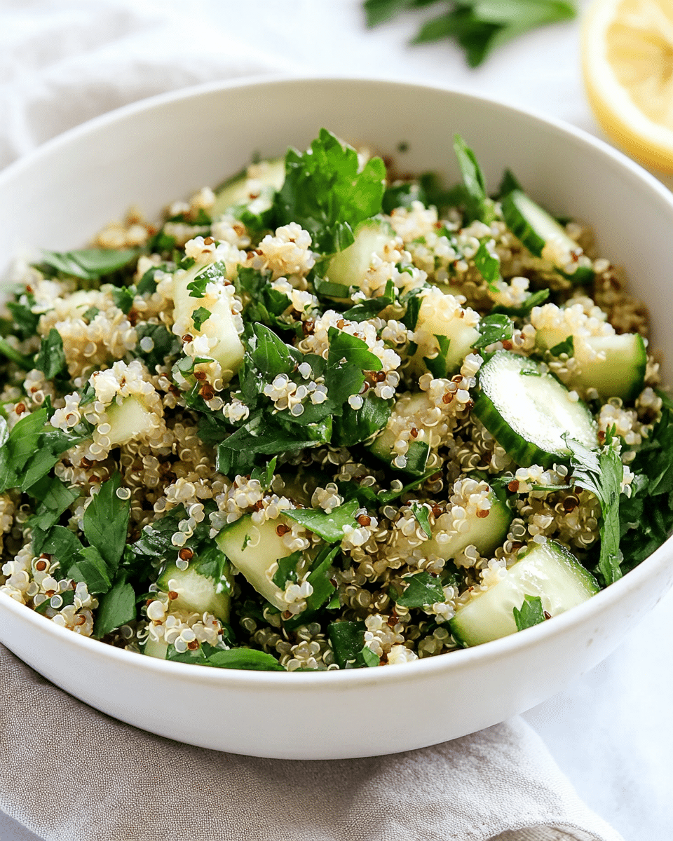 Citrus-Herb Quinoa Salad with Cucumber
