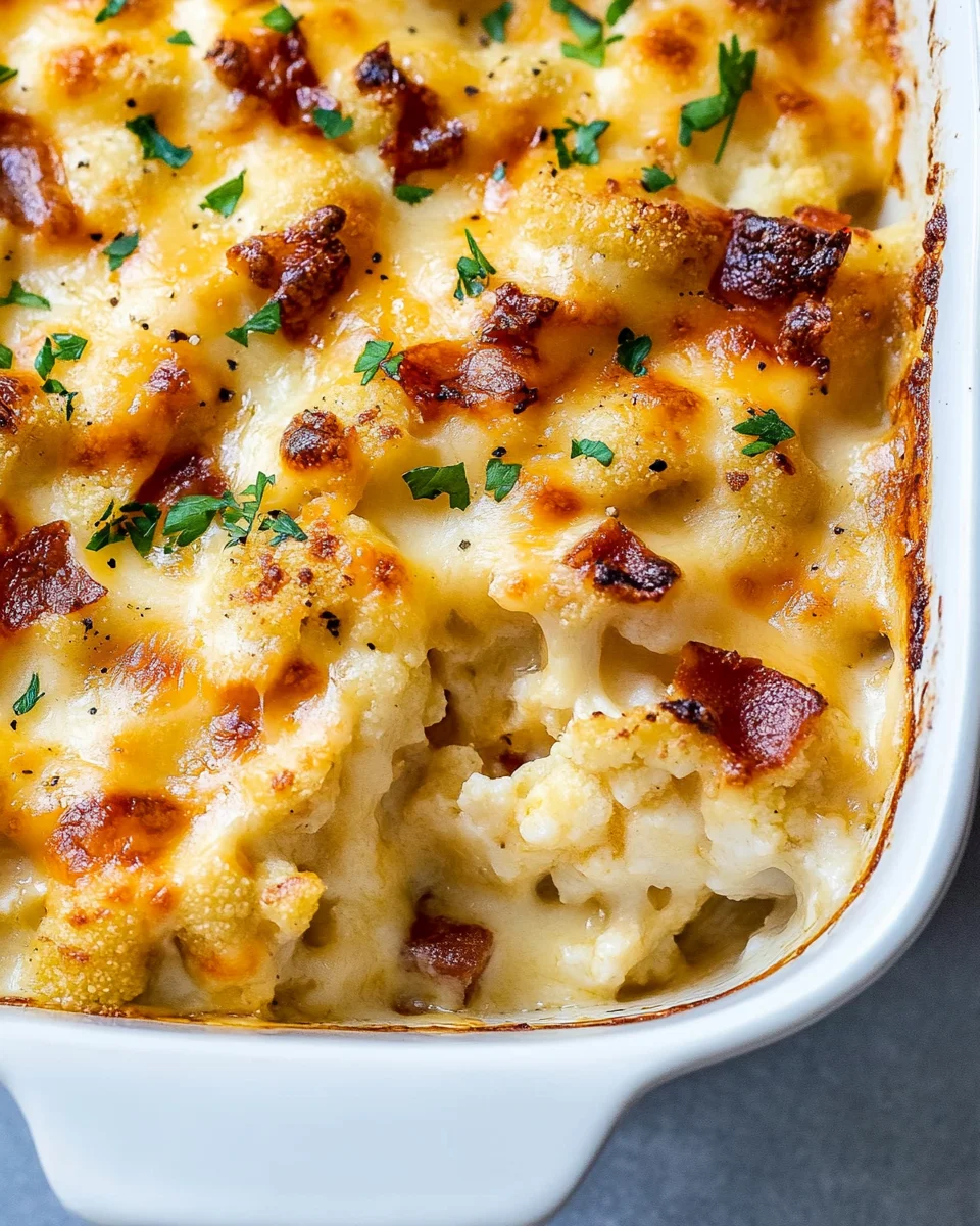 Cheesy Cauliflower 'Rice' Bake