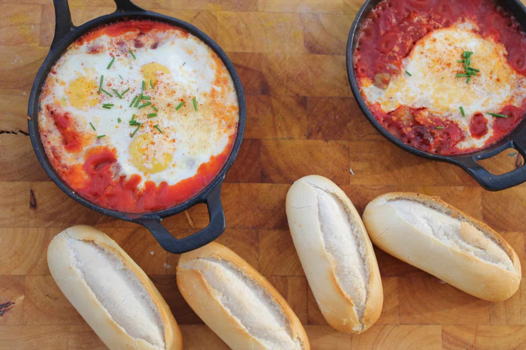 Maple-Bacon Baked Eggs with Smoked Paprika