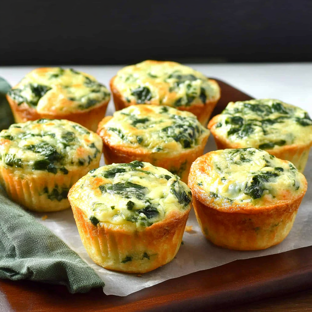 Baked Spinach and Cheese Egg Cups
