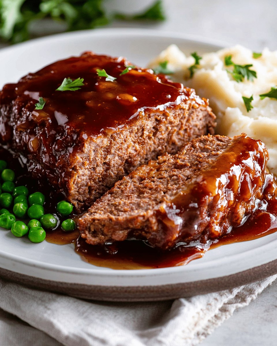 Family-Style Pork Meatloaf with Brown Sugar Glaze
