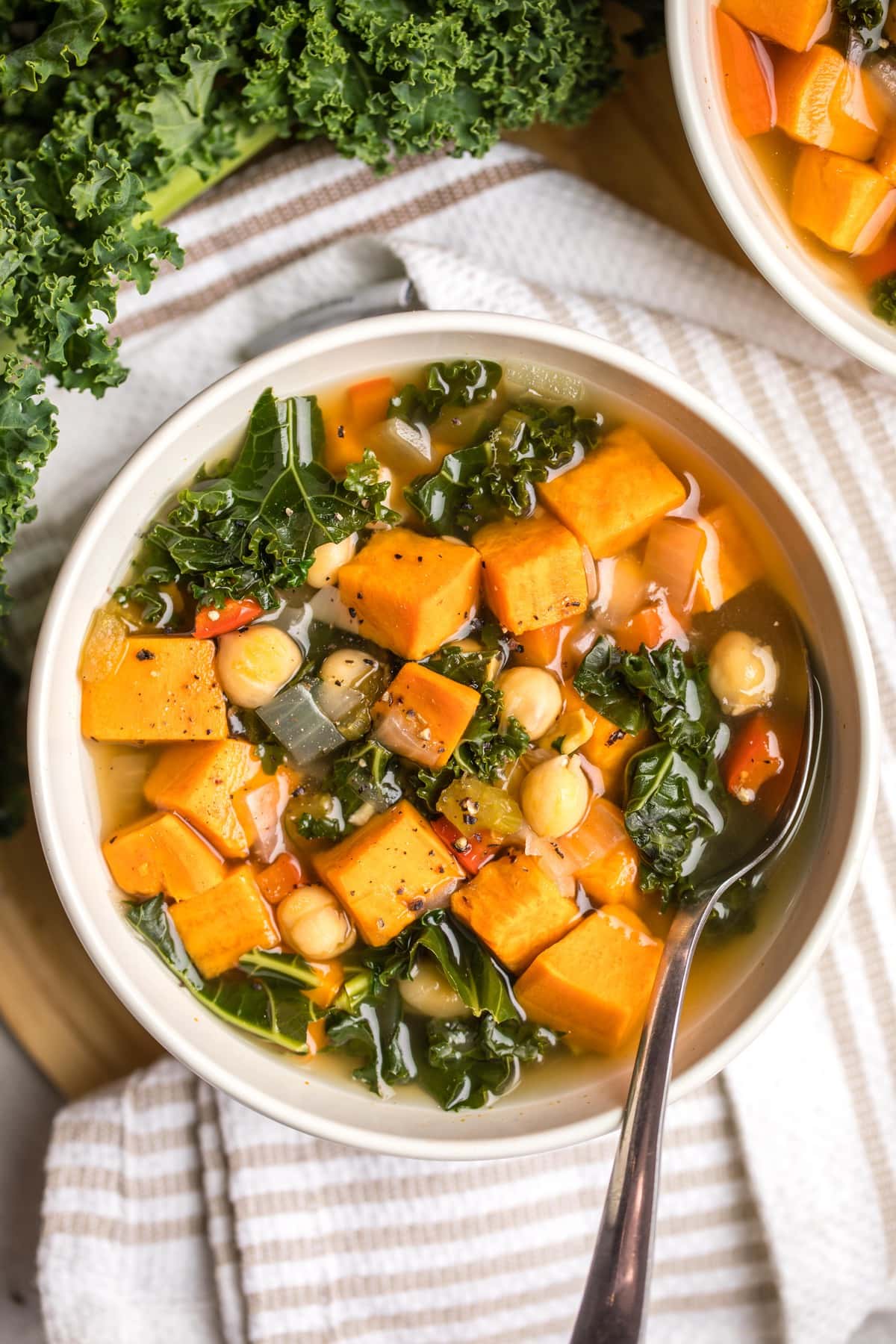 Turmeric-Sweet Potato Soup with Kale