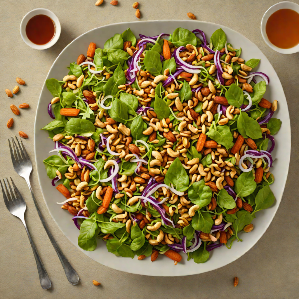 Vegetarian Tea Leaf Salad with Roasted Peanuts