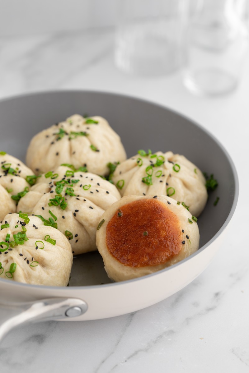 Pan-Fried Pork Buns with Minced Pork Filling