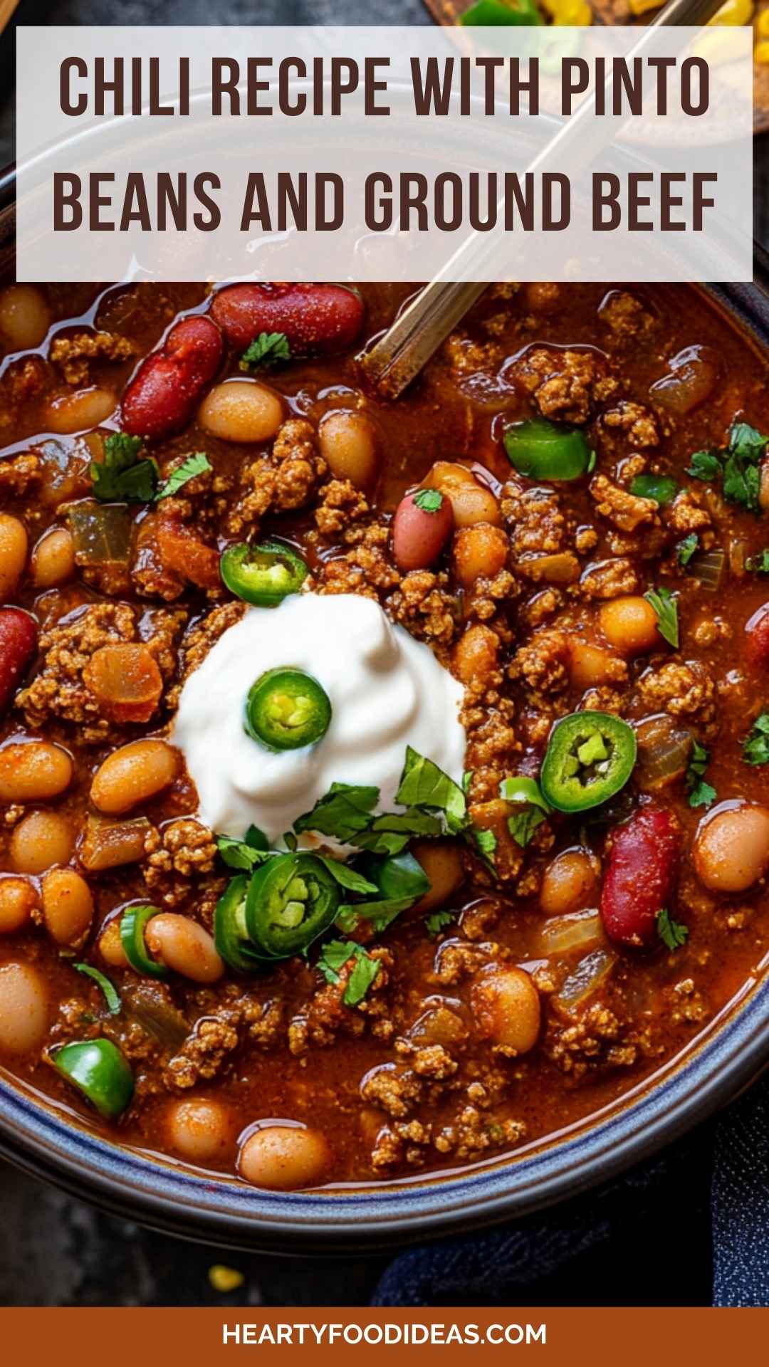 Slow-Cooked Chili with Smoked Beef and Pinto Beans