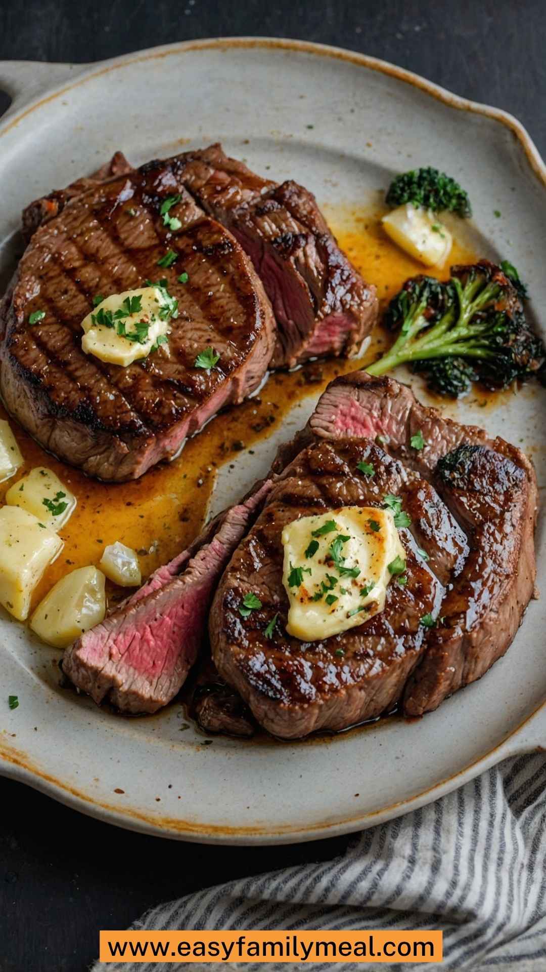 Pan-Seared Steak with Garlic and Herbs