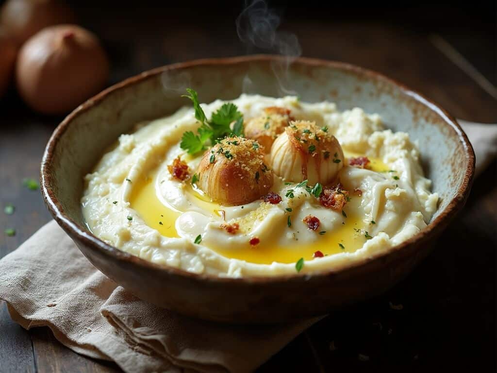 Garlic Parmesan Cauliflower Mash