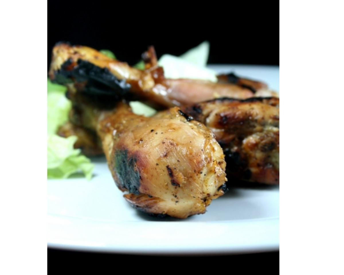 Honey-Mustard Glazed Chicken Drumsticks