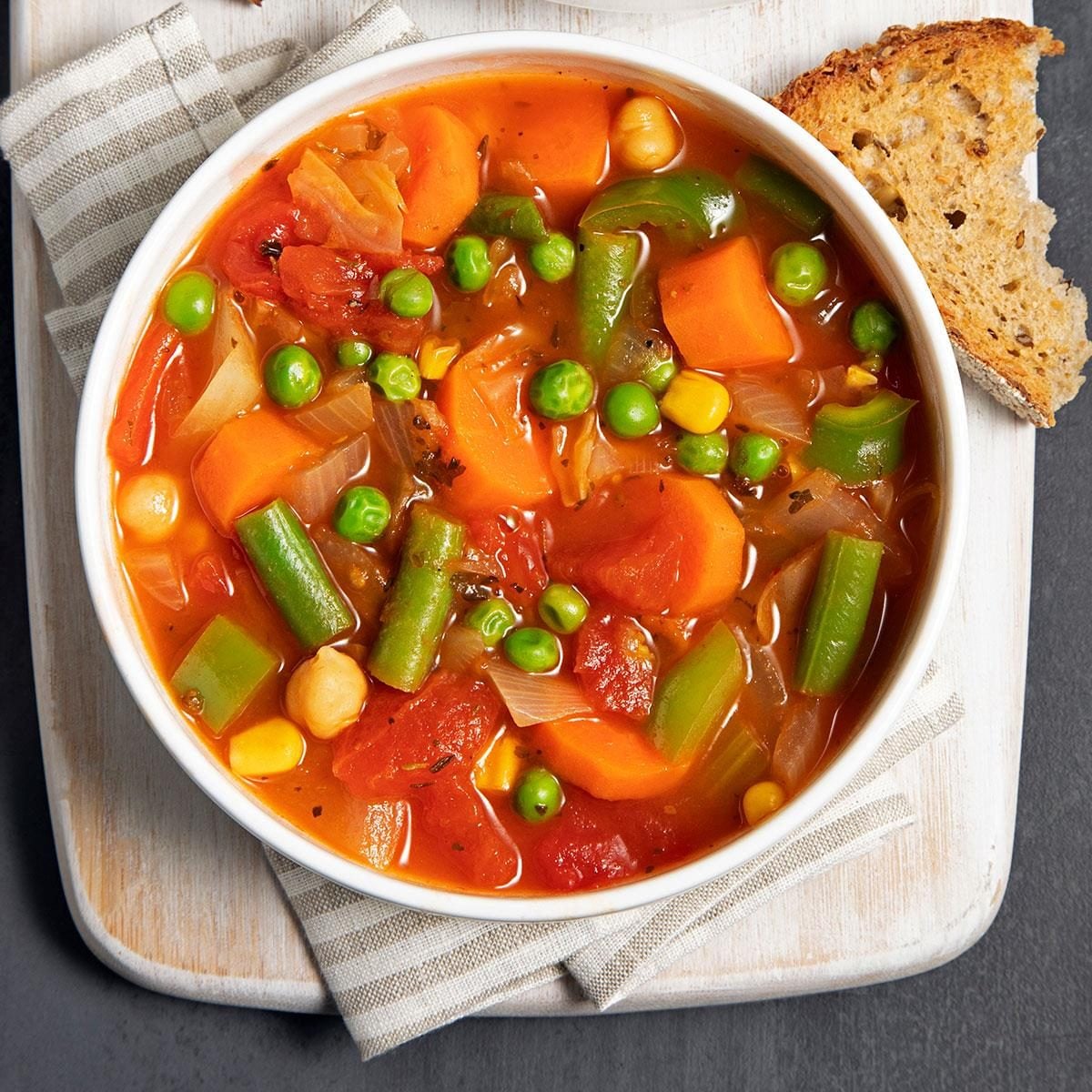Bone Broth-Based Hearty Vegetable Soup