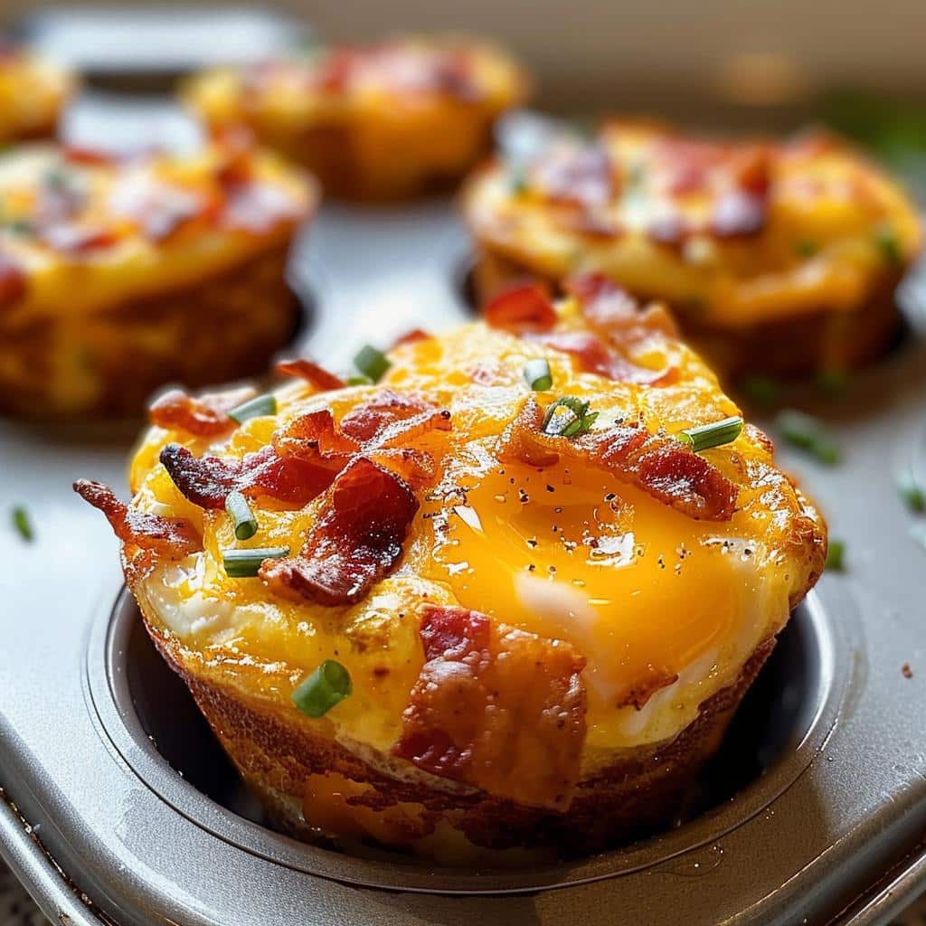 Sheet Pan Bacon and Egg Muffins