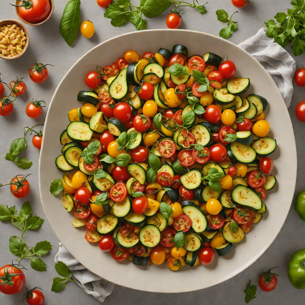 Summer Garden Ratatouille with Zucchini and Cherry Tomatoes