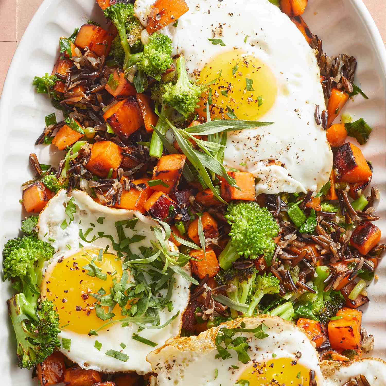 Newport Wild Rice Hash with Smoked Bacon and Scallions