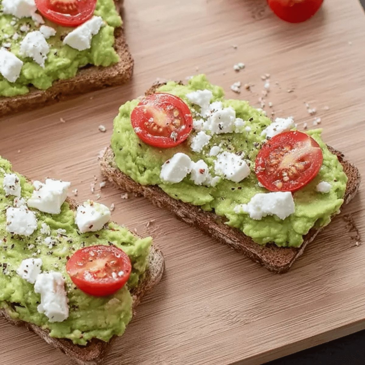 Avocado and Feta Breakfast Toast
