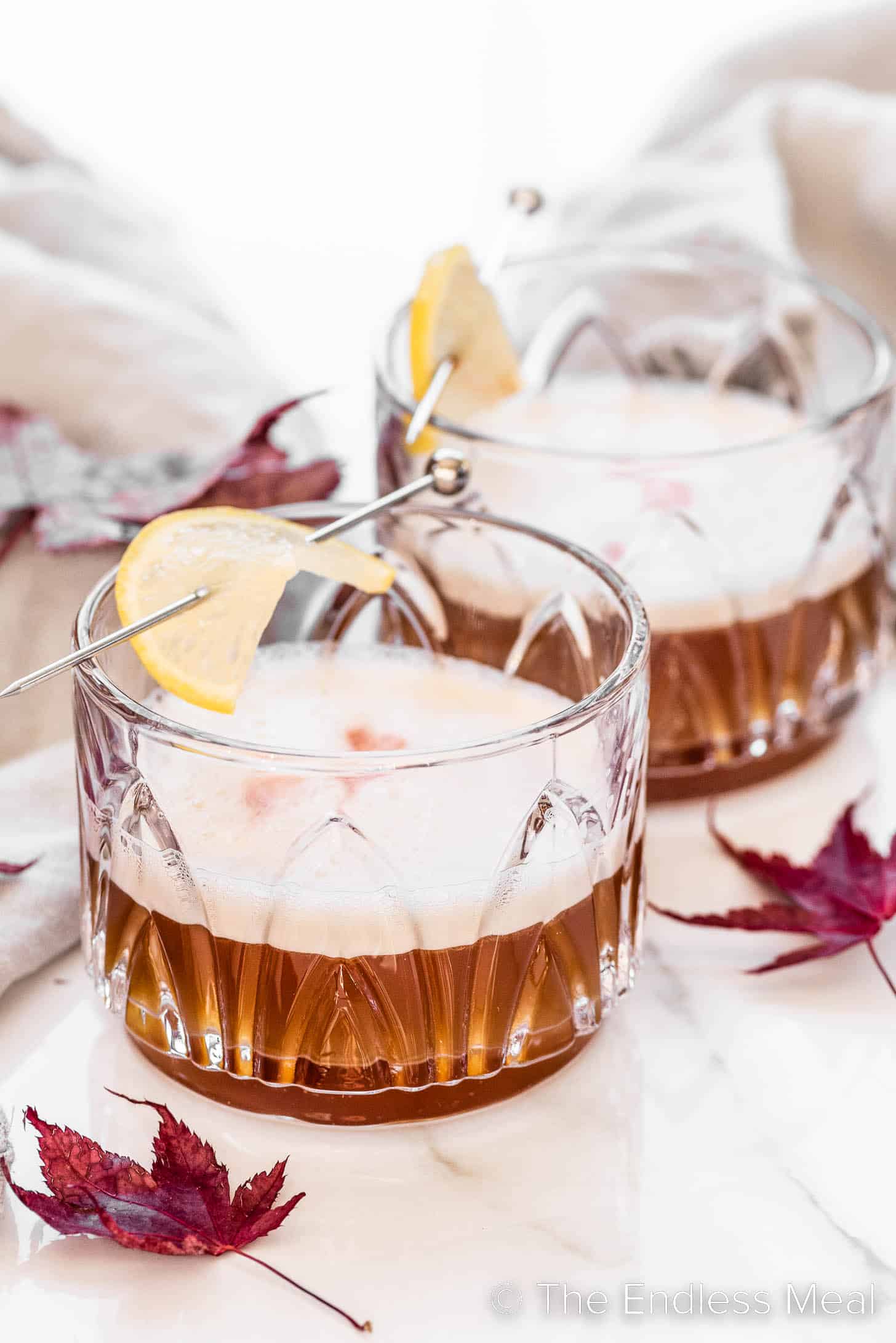 Maple-Bitter Bourbon Sour