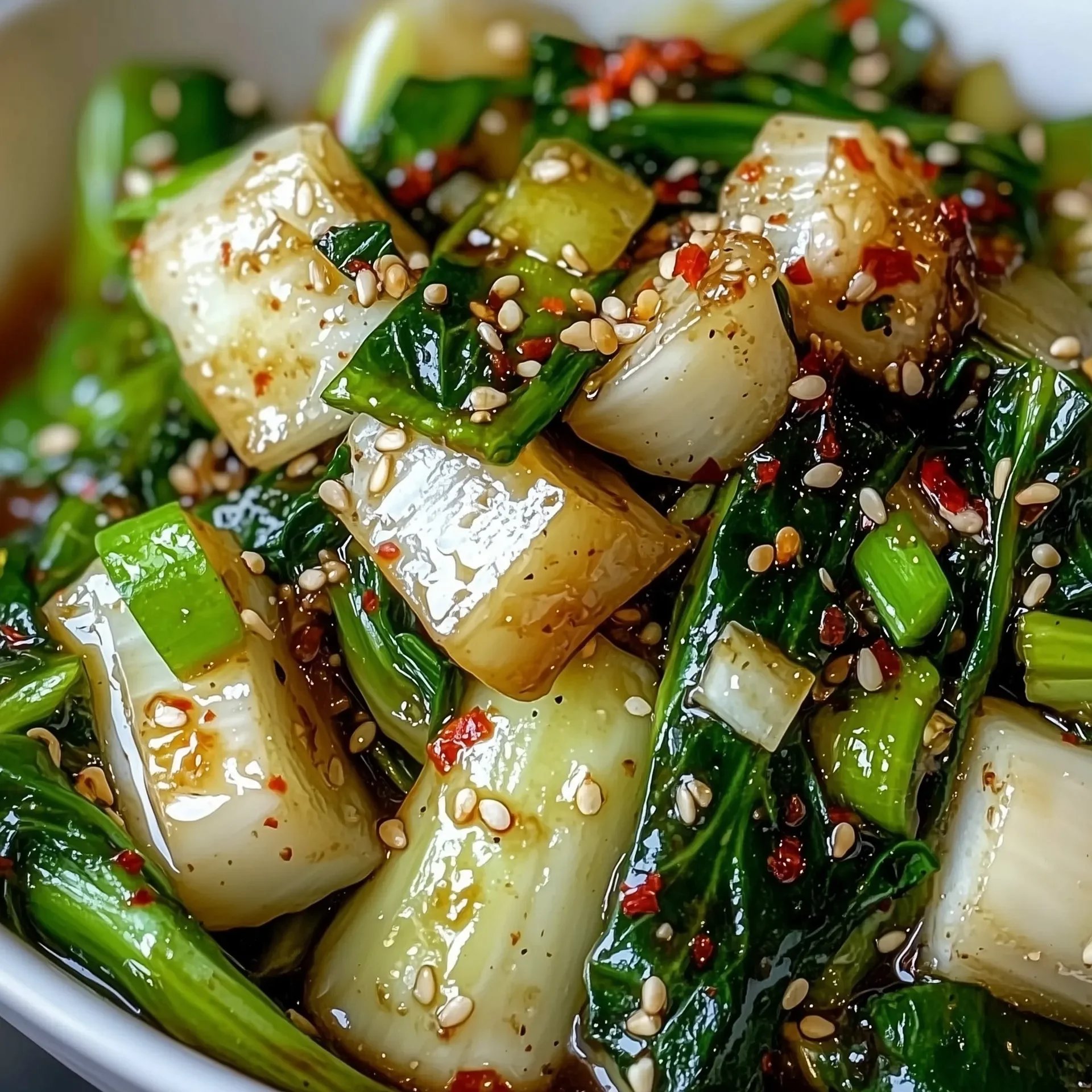 Stir-Fried Bok Choy with Ginger and Coconut Aminos