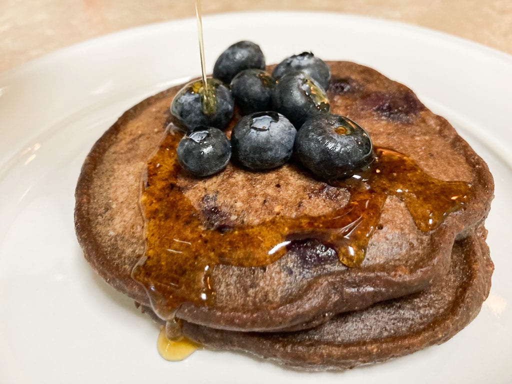 North Pole Maple Syrup Pancakes with Wild Blueberries