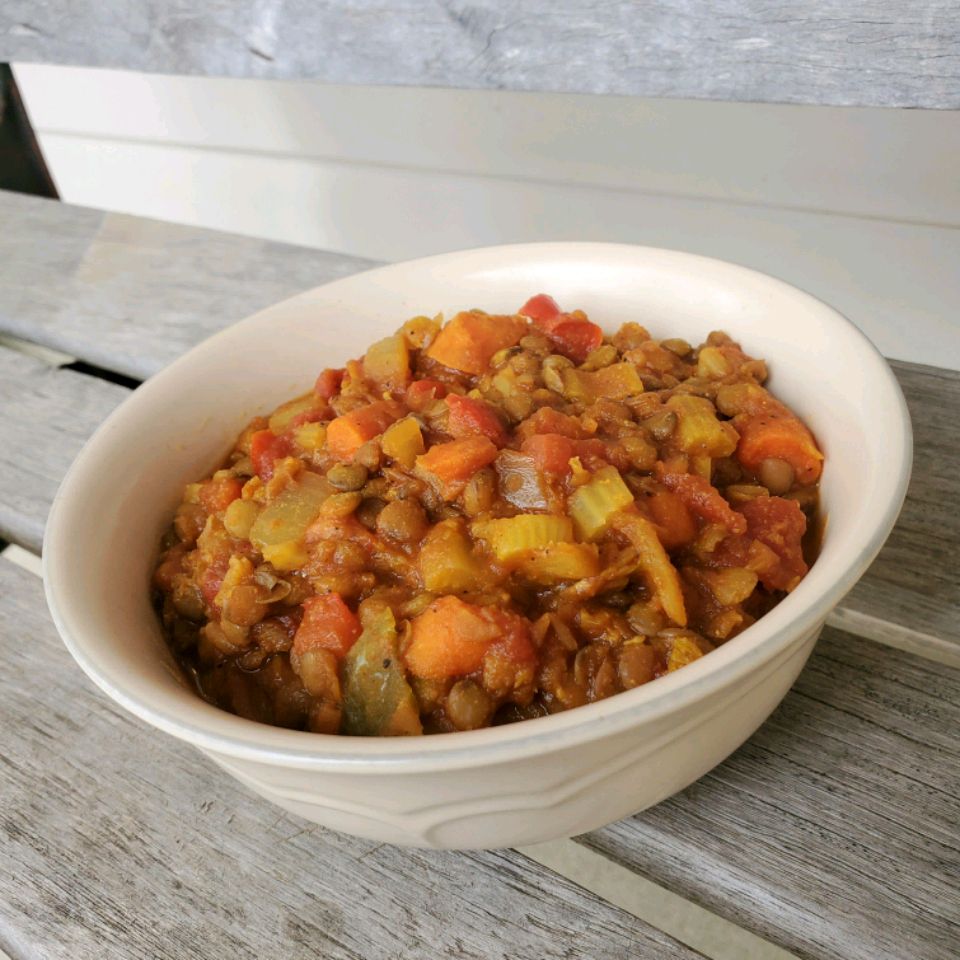 Herb-Infused Lentil and Vegetable Stew