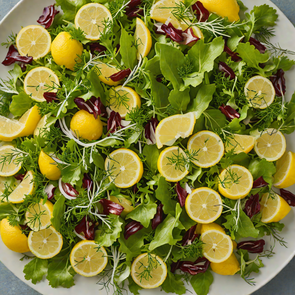 Lemon-Dill Mixed Greens Salad