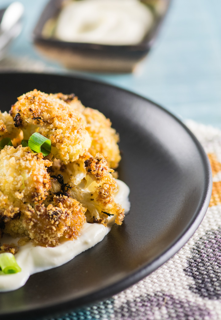 Miso-Glazed Roasted Cauliflower with Sesame