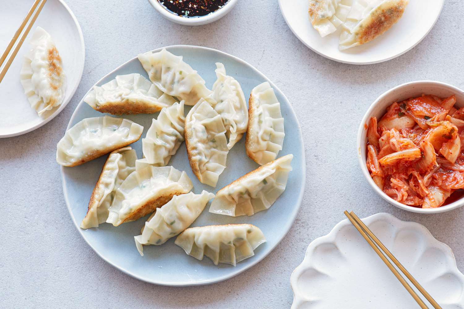Chinese Pork and Vegetable Mandu with Korean Gochujang Dipping Sauce