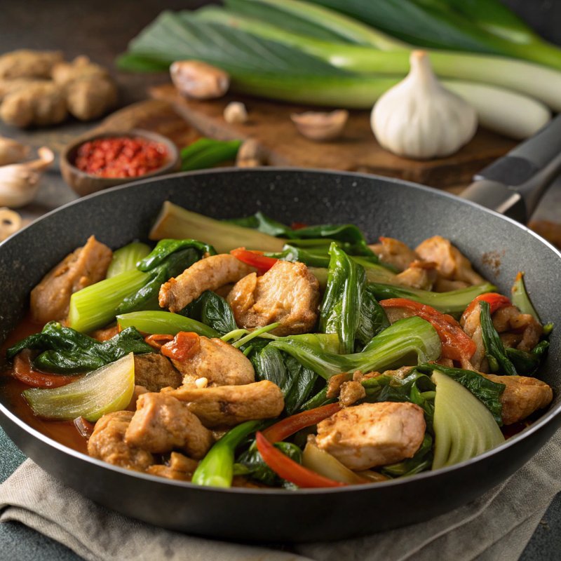 Teriyaki Chicken Stir-Fry with Bok Choy
