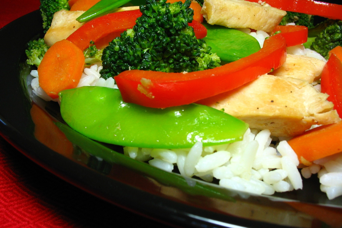 Stir-Fried Chicken and Vegetables with Ginger