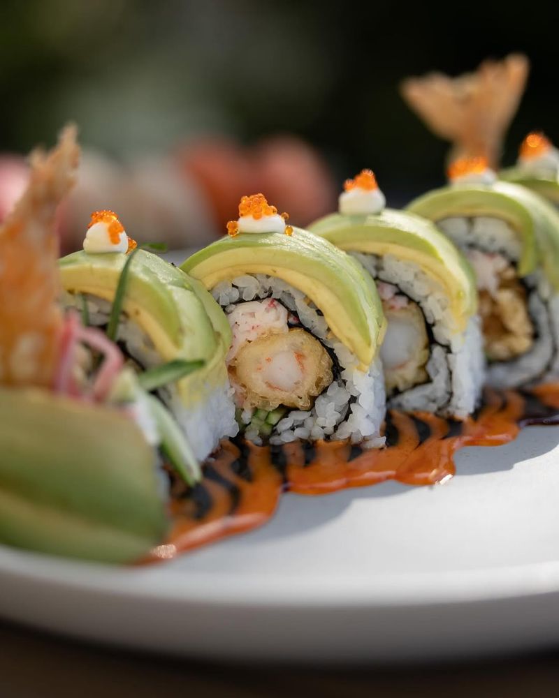 Vietnamese Shrimp and Avocado Sushi Rolls with Lime-Herb Sauce