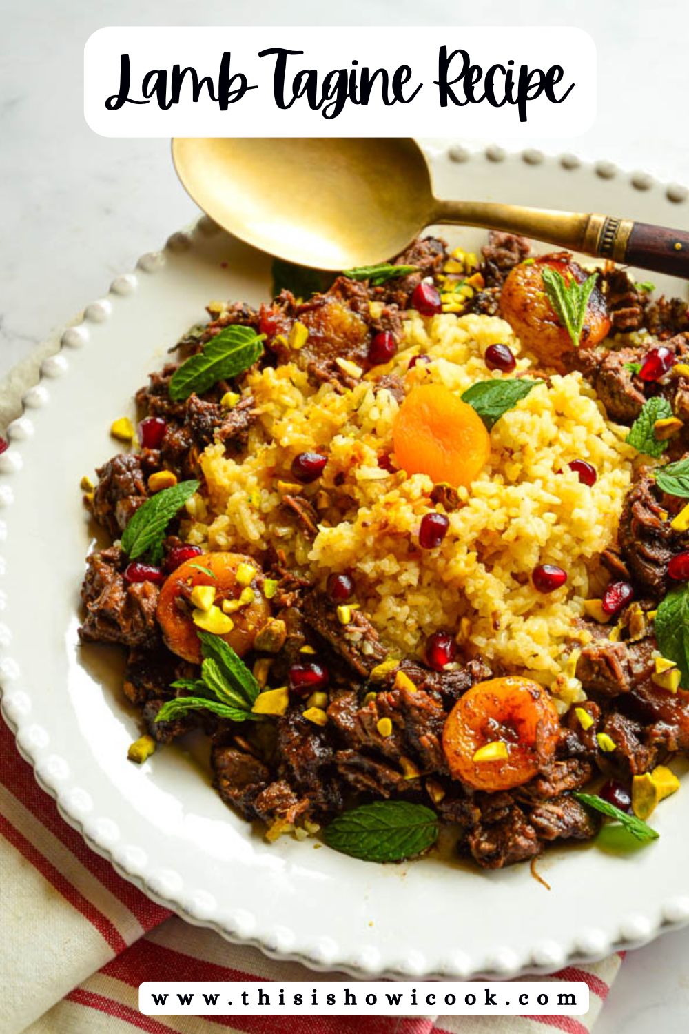 Slow-Cooked Lamb Tagine with Apricots and Cumin