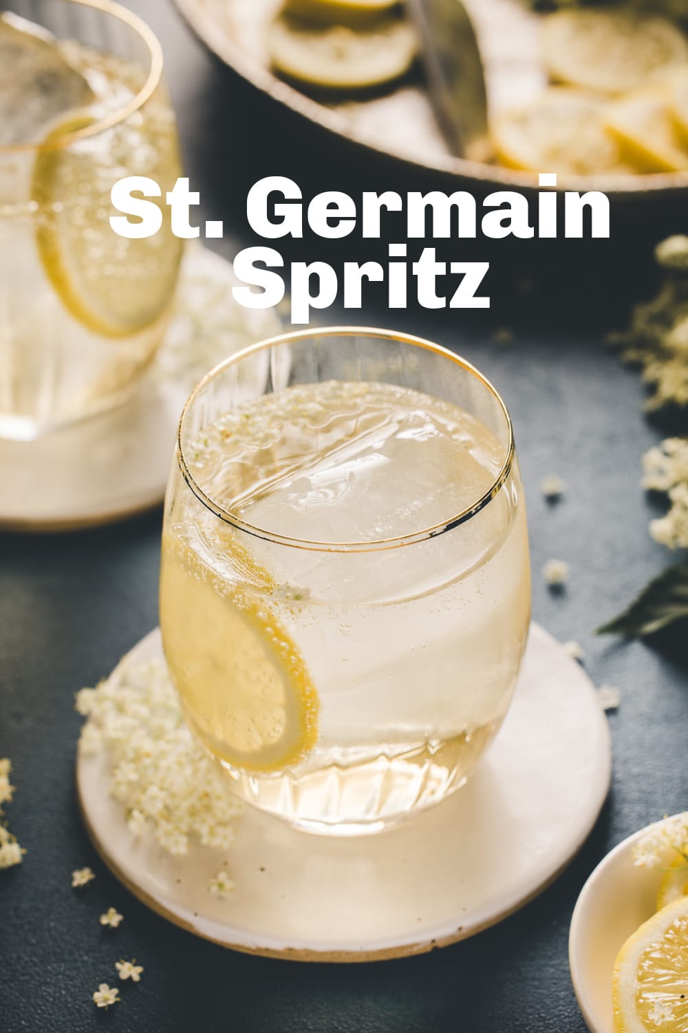 St-Germain Spritz with Lemon Zest