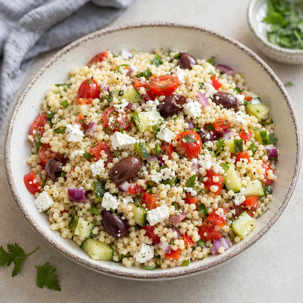 The Best Mediterranean Couscous Salad