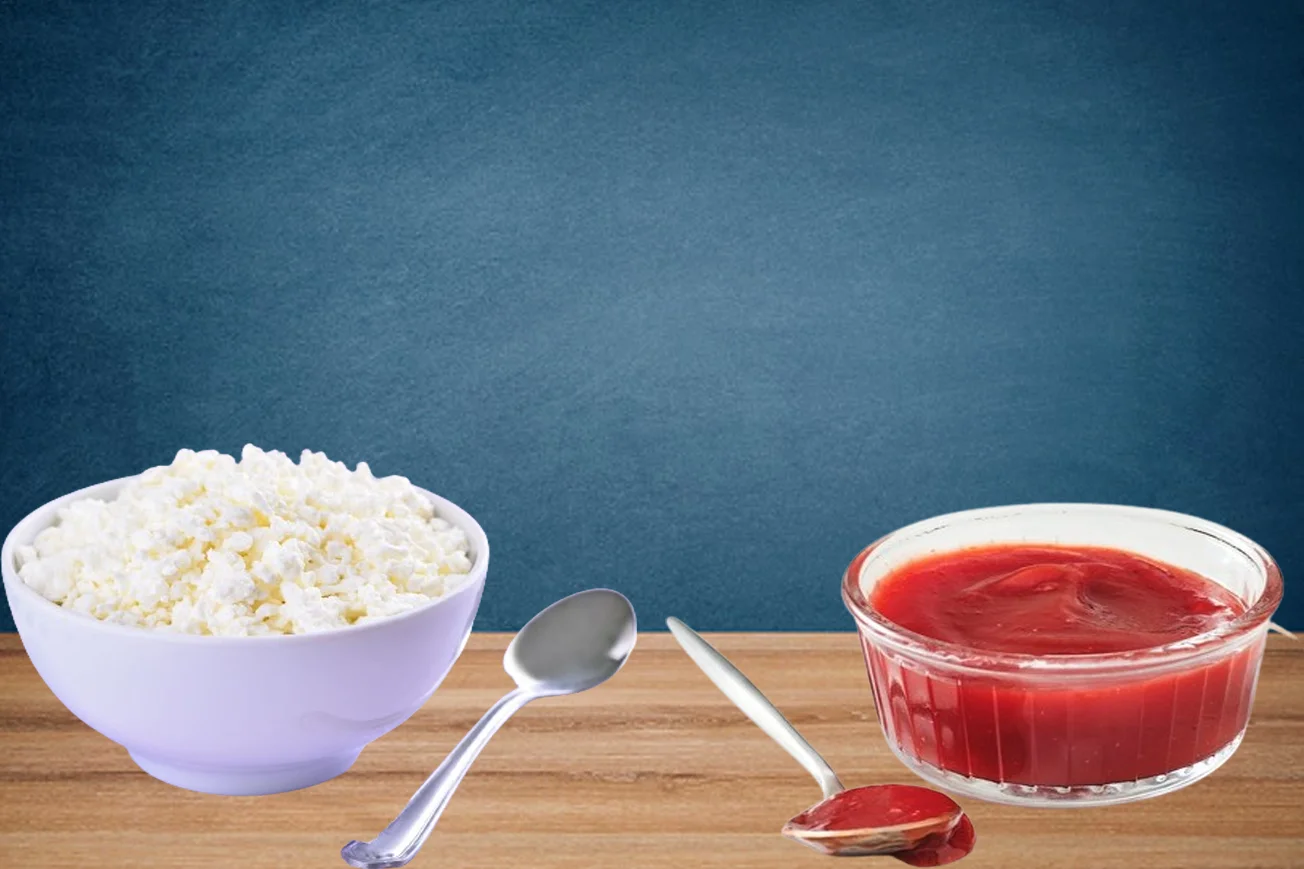 Creamy Cottage Cheese in Tomato Sauce