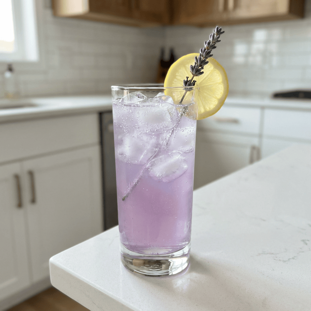 Shaken Lavender Honey Vodka Spritzer