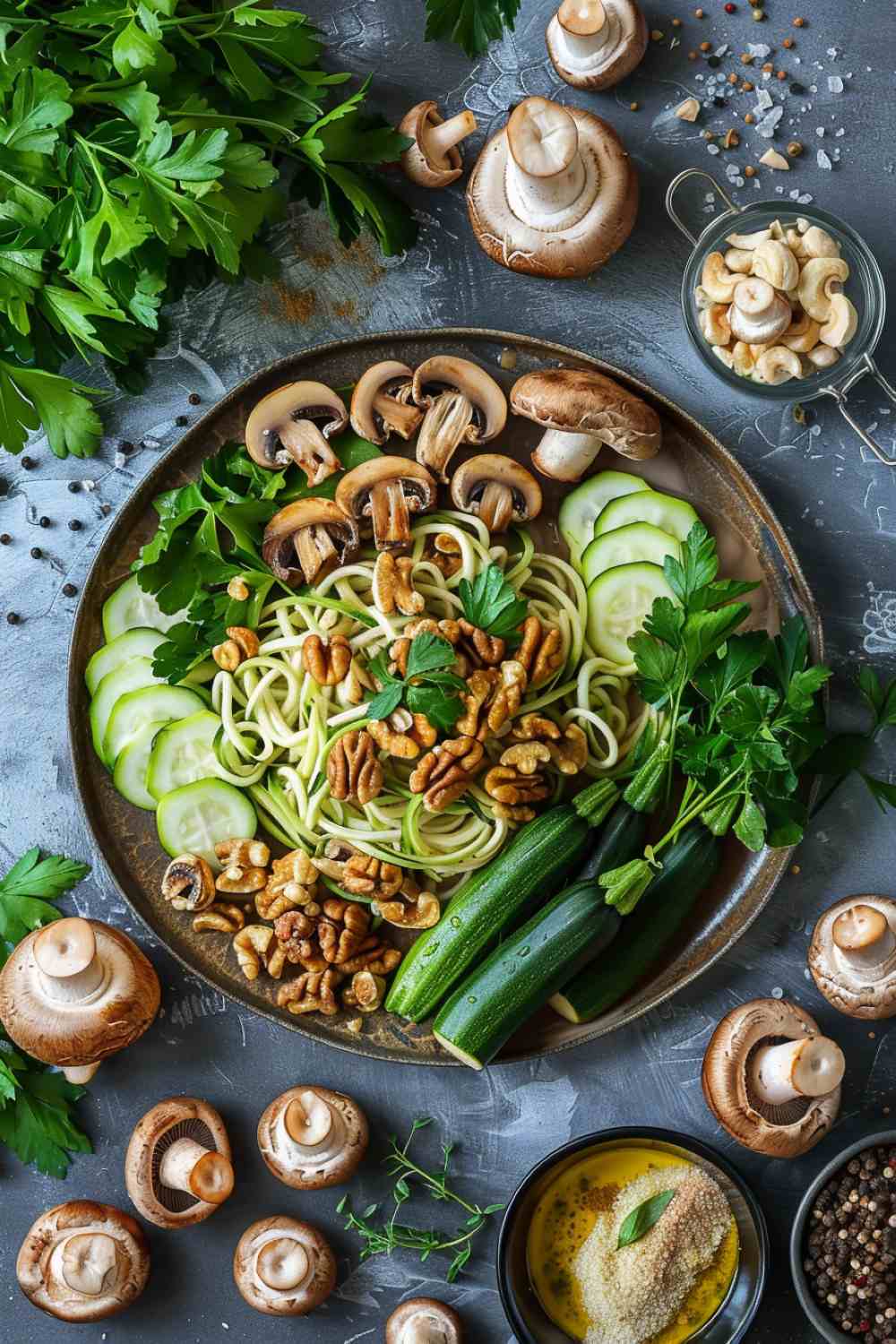 Sautéed Mushroom Zucchini Noodles