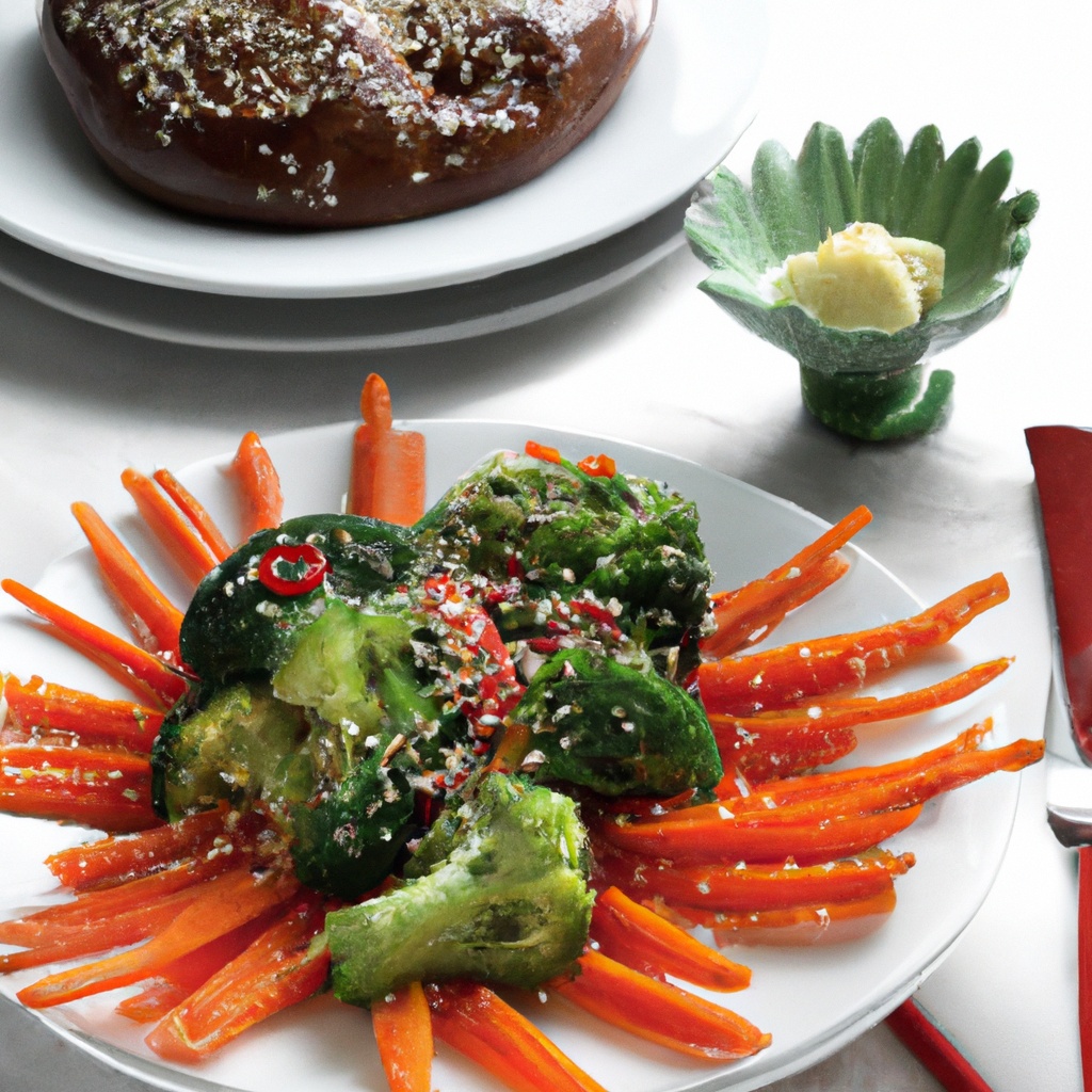 Miso-Glazed Carrots and Broccoli with Sesame Seeds