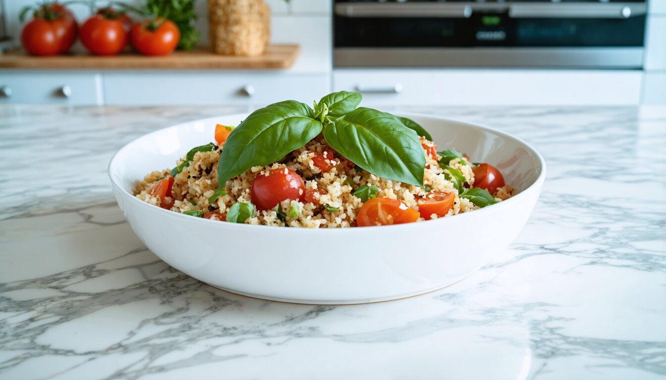 Slow-Roasted Tomato and Herb Quinoa Bowl
