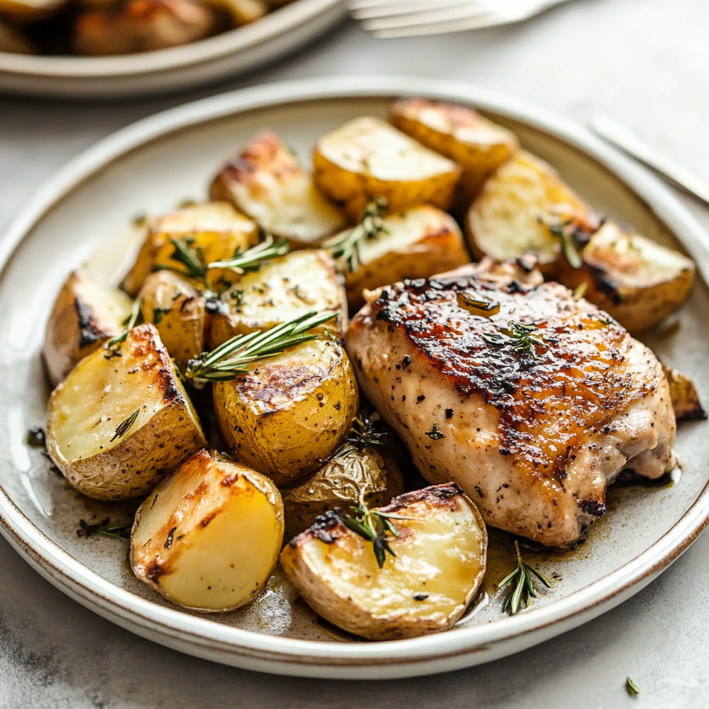 Sheet Pan Lemon-Rosemary Chicken with Baby Potatoes