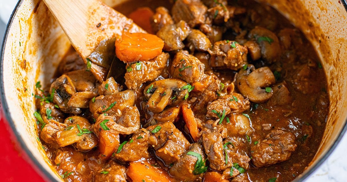 Herb-Infused Beef and Mushroom Stew