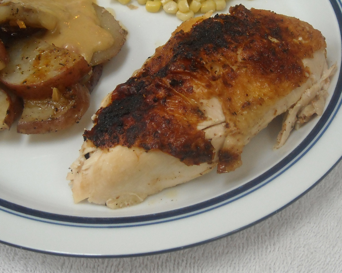 Baked Lemon-Dill Chicken with Herbed Potatoes
