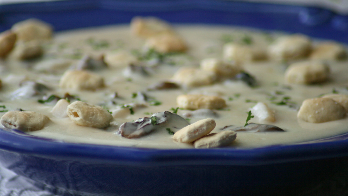 Simmered Oyster Stew with Lemon and Thyme