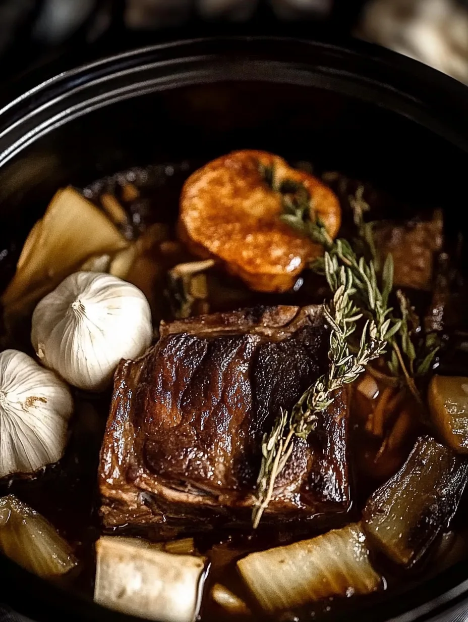Bourbon-Braised Short Ribs with Maple Glaze