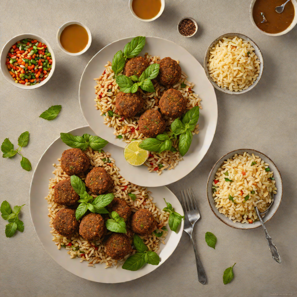 Pan-Fried Lamb and Bulgur Kibbeh with Fresh Mint