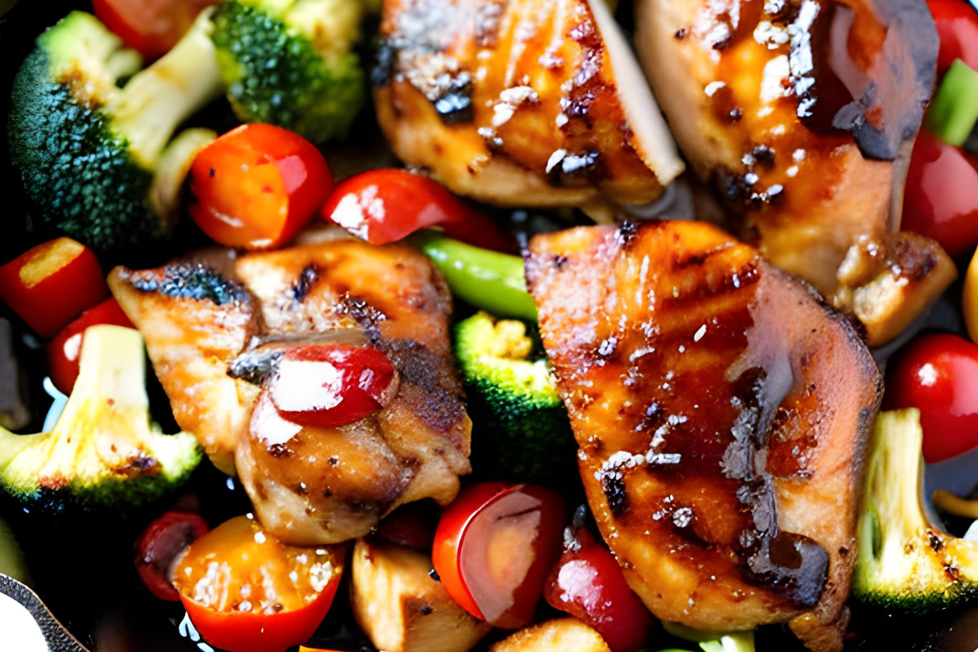 Balsamic-Glazed Chicken with Roasted Vegetables