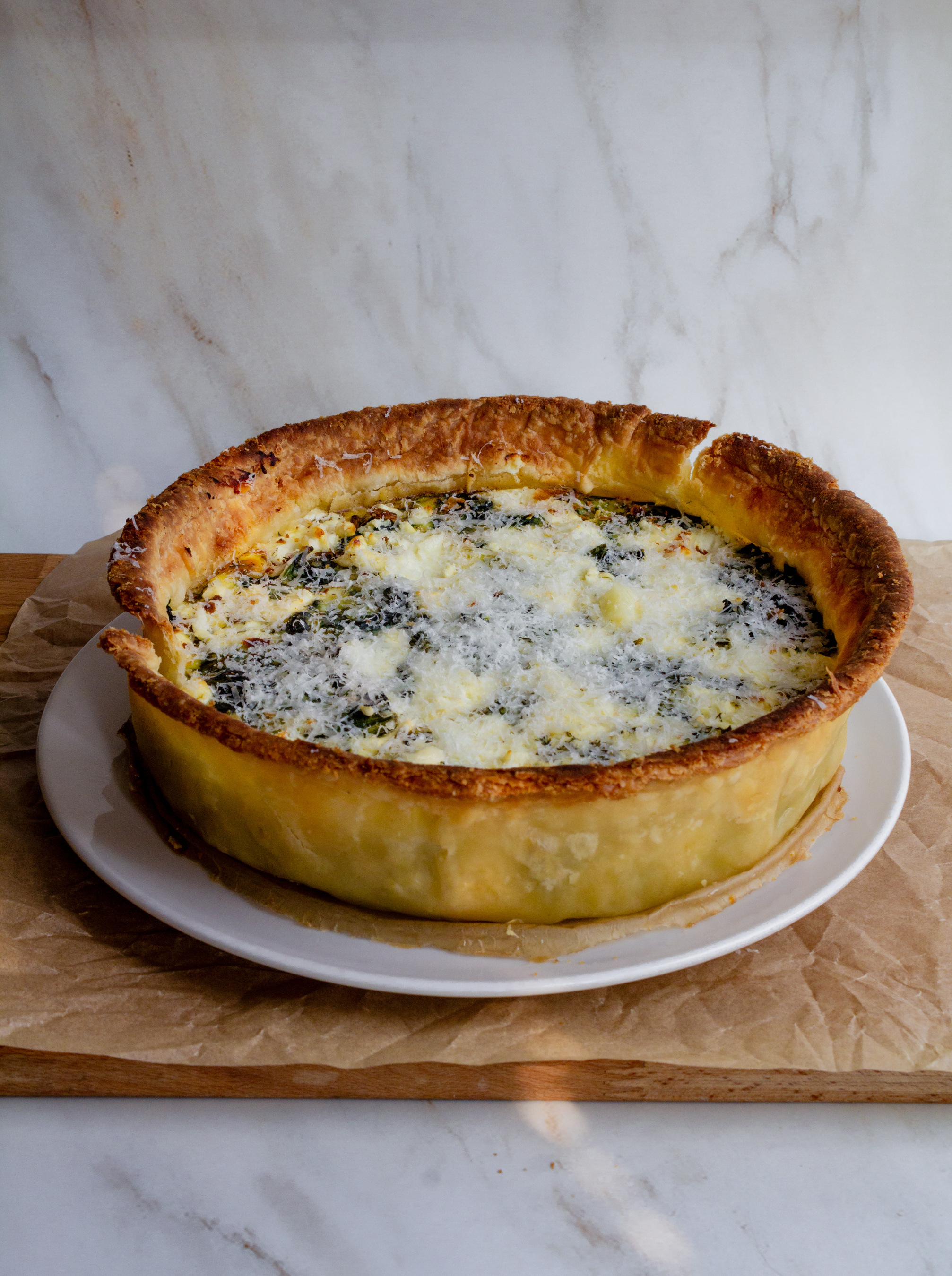 Herb-Infused Spinach and Goat Cheese Quiche