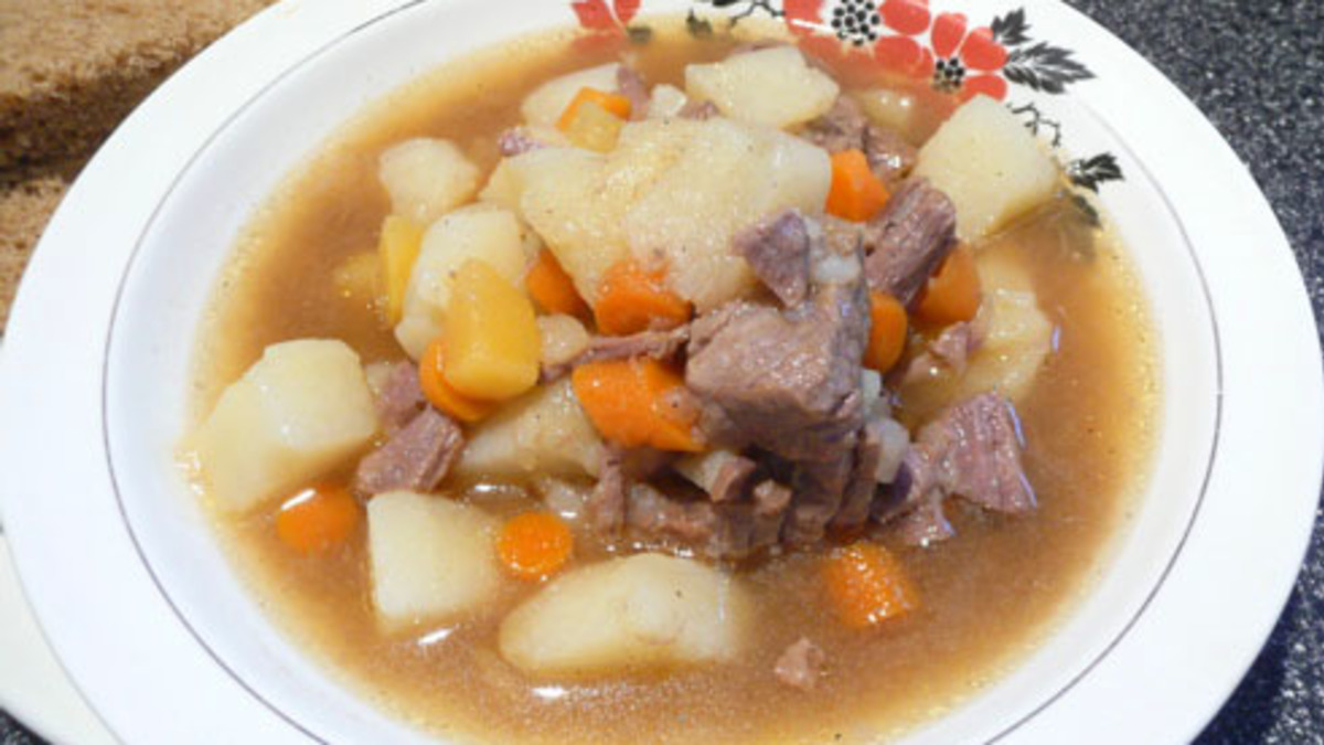 One-Pot Lapskaus with Beef and Root Vegetables