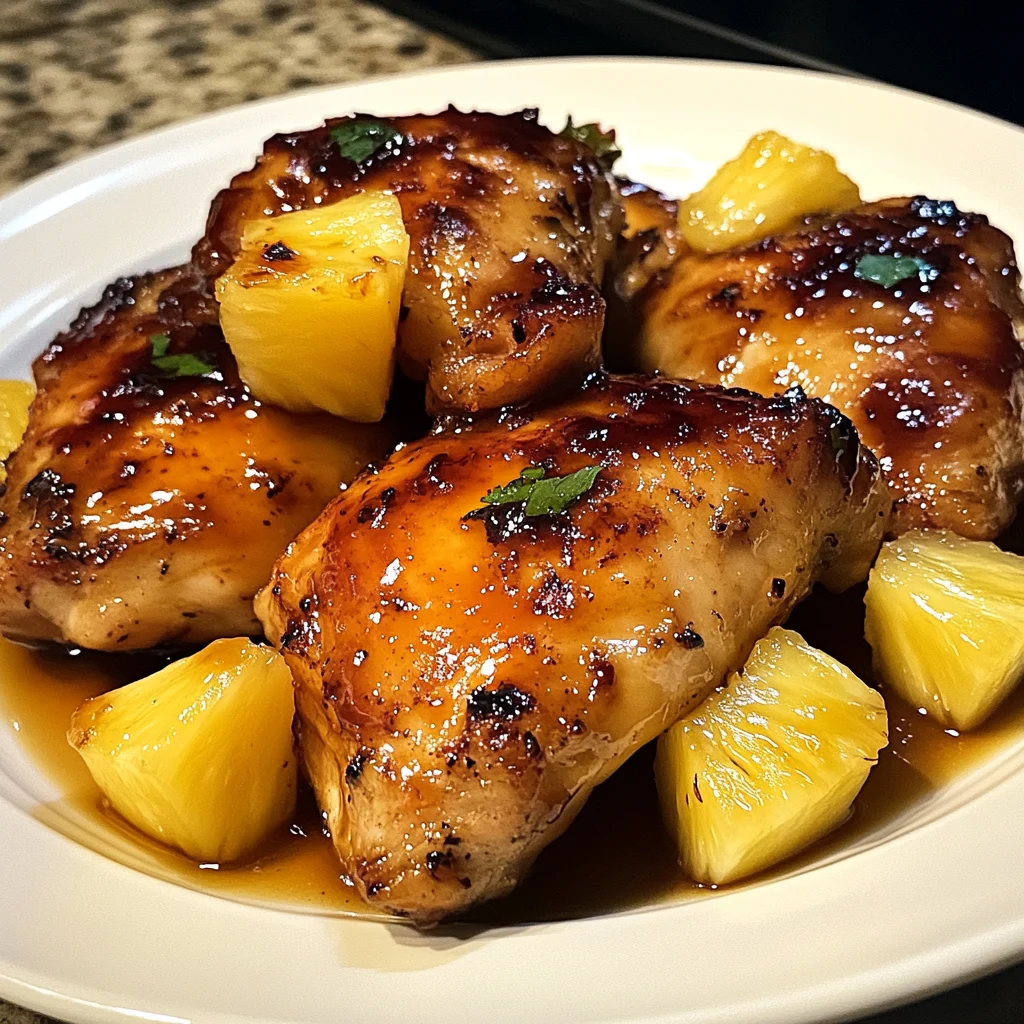 Lemongrass Pineapple Glazed Chicken