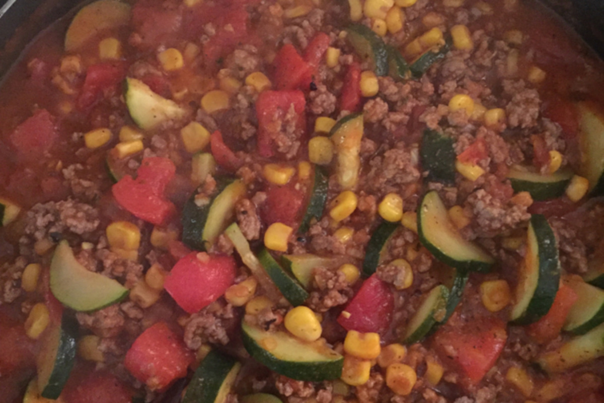 Grass-Fed Beef and Zucchini Skillet