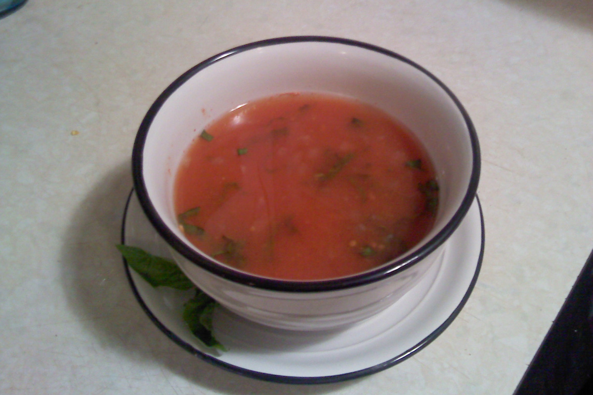 Bright Tomato Soup with Lemon and Vinegar