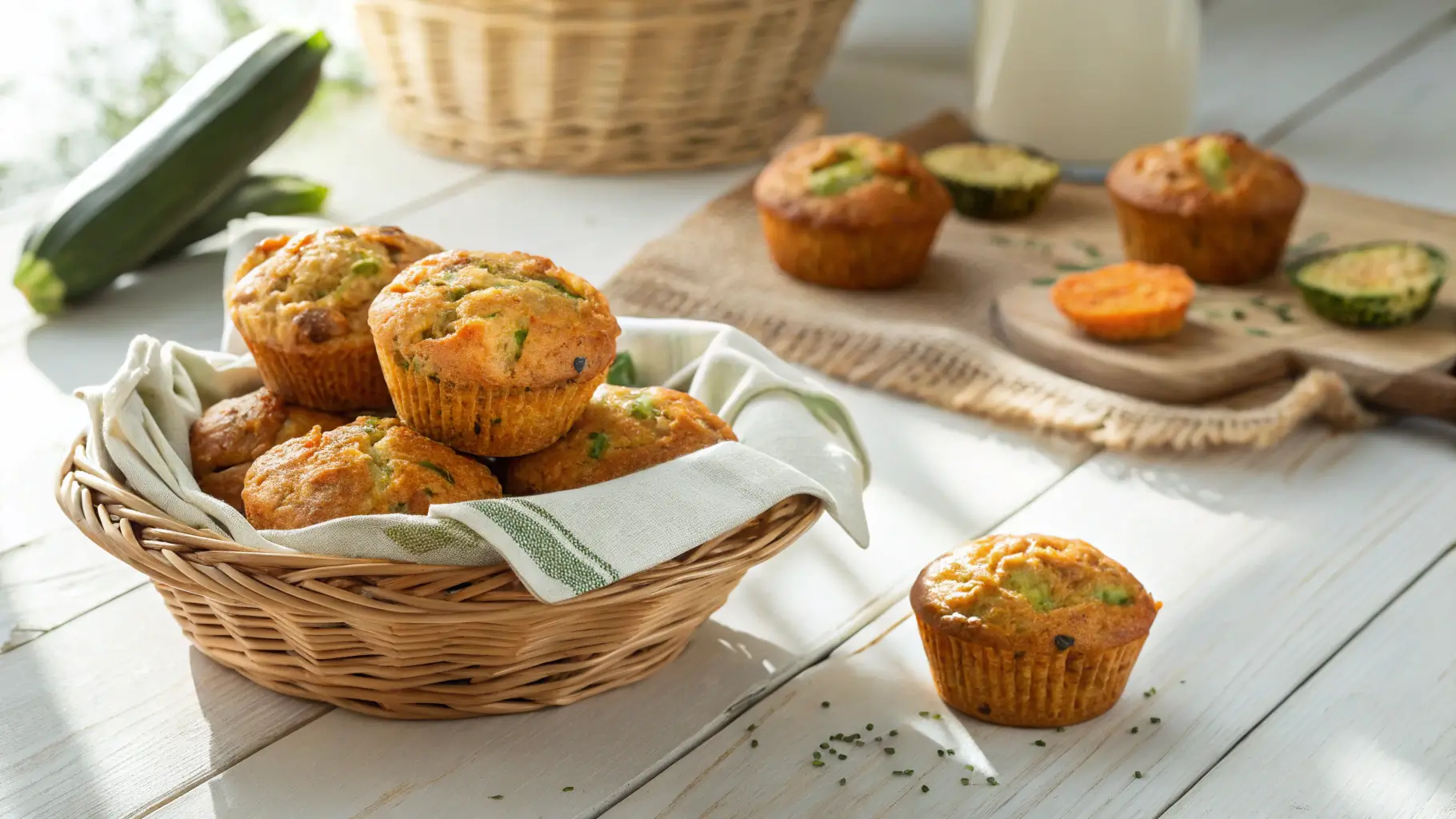 Chocolate Zucchini Carrot Muffins
