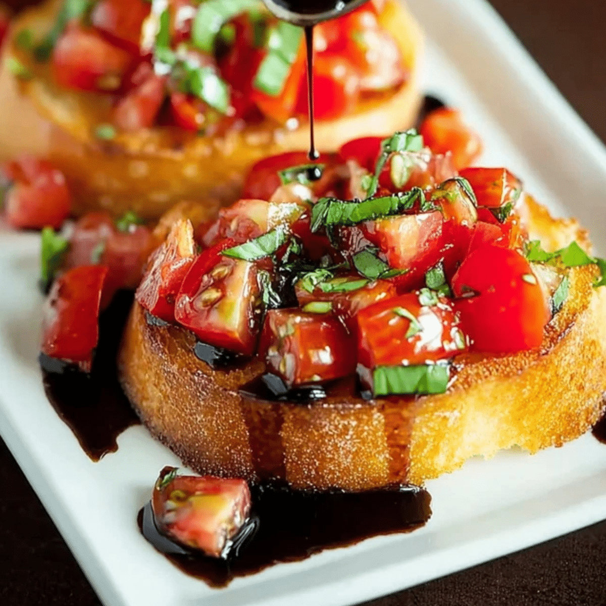 Spring Jazz Bruschetta with Balsamic Glaze